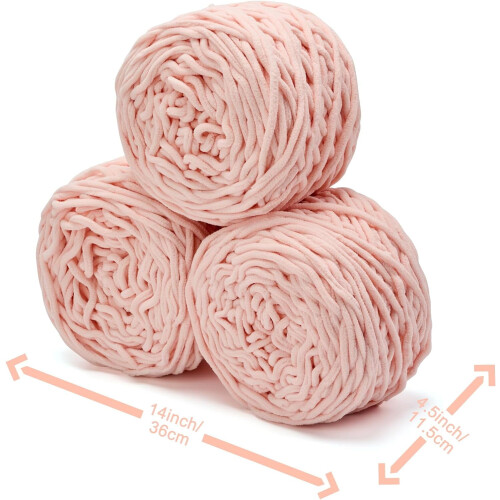 Νήμα σενίλ Zallac 6.5oz χοντρό, πολύ ογκώδες για κουβέρτες, κροσέ και πλεκτά 2