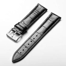 Uhrenarmband schwarz 20 mm (Haken)