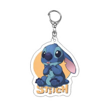 Akrylová kľúčenka s príveskom Cartoon Stitch, tašky a doplnky, štýl E0v1, 10, jedna veľkosť