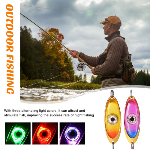 Λάμπα LED Fish Eye, Αδιάβροχη, 3 Χρώματα, Υποβρύχιο Φως Βαθιάς Πτώσης, συμβατό με 1