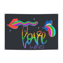 Banner curcubeu LGBTQ Pride Month Gay Festival, 47x71inch, potrivit pentru decorarea petrecerilor, sărbători, banere