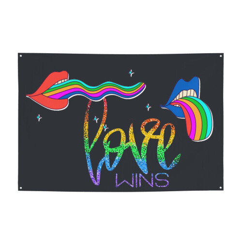 Πανό για τον Μήνα Υπερηφάνειας LGBTQ, Ουράνιο Τόξο, Φεστιβάλ Ομοφυλόφιλων, 47x71