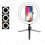 26cm LED ring light makeup ring light for video, studio, makeup, dimmable 3 light modes, easy to carry and install 1