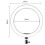 26cm LED ring light makeup ring light for video, studio, makeup, dimmable 3 light modes, easy to carry and install 3