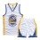 Σετ φανέλας μπάσκετ Stephen Curry No.30 για παιδιά και εφήβους Warriors, λευκό XS (110-120cm) 1
