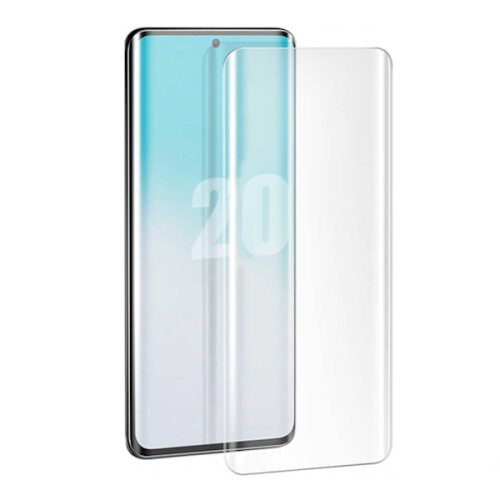 Compatible con Samsung Galaxy S20. Protector de pantalla de plástico transparente.