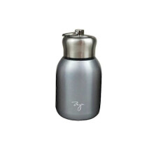 300ML Trendy Mini Coffee Thermoses Lovely Stainless Steel Thermos Portable Travel Water Bottle Mugs silver