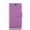 Capa de couro sintético com textura de lichia, compatível com Sony Xperia XA1 - Roxo 2