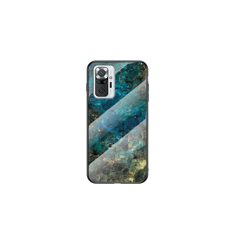 Redmi Note 10 Pro Marble Case 9H Tempered Glass Back Glassback V2 Multicolor Emerald Green 9083649897928