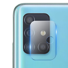 2 unidades compatíveis com Samsung Galaxy A51 - Protetor de tela para câmera - Vidro temperado transparente