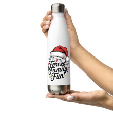 Bouteille d'eau en acier inoxydable amusante avec des lumières de Noël, pour s'amuser en famille.
