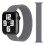 Compatible con Apple Watch. Pulsera elástica gris de 42/44/45 mm. Gris L. 1