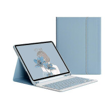Toetsenbordhoes compatibel met iPad 9,7 inch 2017 2018 5e/6e generatie G Blauw