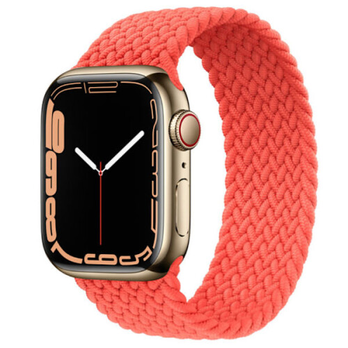 Elastisk stropp for kompatibel med Apple Watch38mm/40mm/41mm Oransje M
