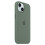Capa compatível com iPhone 15, compatível com MagSafe, capa de silicone com proteção contra arranhões, cinza e verde. 2