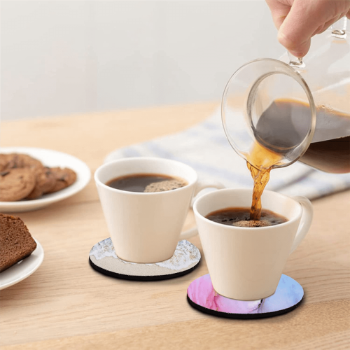 60 Pack Sublimation Blank Coaster, Round Sublimation Blank Cup Mat 2