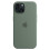 Capa compatível com iPhone 15, compatível com MagSafe, capa de silicone com proteção contra arranhões, cinza e verde. 1