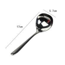 Lingură de supă din oțel inoxidabil 100% de înaltă calitate alimentară, grad 304, lingură metalică, lingură de condimente pentru cafea și