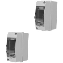 Caixa de distribuição de energia 2Pack2Way, pequenas caixas de plástico, invólucro para distribuição de energia, caixas elétricas à prova de