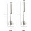Batedor de ovos manual de aço inoxidável de 30 cm (12 polegadas), com função rotativa, compatível com espumador de leite, para misturar, bater e 3