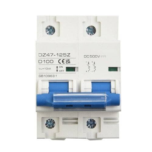 Φωτοβολταϊκός διακόπτης κυκλώματος PV MCB DC500V Air Switch100A125A 1