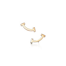 2026 New High Quality Brand T Series Mini Smile Earrings Gift Box for Girlfriend's Christmas, Valentine's Day, Birthday Gift