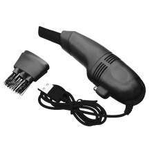 USB Keyboard Vacuum Cleaner with Brush for Laptop PC Dust Removal Office Desk Cleaning