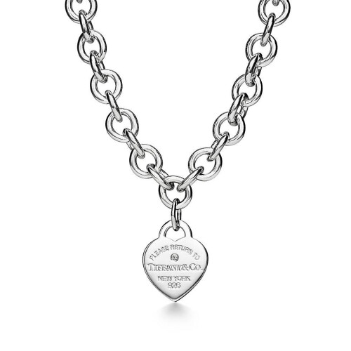 Return to series Heart Tag necklace Gift Box