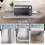 WBWAPA Fold Wall Mounted Table Folding Workbench,Wall Desk Fold Down Dining Table Laundry Table,Wall Shelf Bedside Gaming Small Desk Foldable with St 4