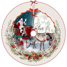 Imréiteach! Sciorta Crann Nollag, Maisiúcháin Saoire Nollag Mheiriceánach Santa Claus, comhoiriúnach le téamaí saoire, le haghaidh maisiú