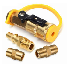 High-quality 14 Propane Hose Adapter Kit for RV BBQ Grill - 5Pcs Set with