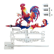 Stainless Steel Creative Weather Vane Black Metal Patio Roof Outdoor Decorative Weather Vane Outdoor Garden Roof Fence