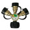 GYZEE 3-Wege-Propangasverteiler mit Manometer und Absperrventil 2