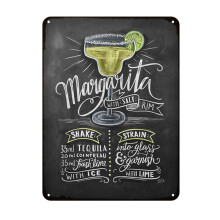 Letreros metálicos retro de verano con diseño de cerveza, mojito, cóctel, placa, póster vintage, pegatinas de arte para bar y pub, decoración de