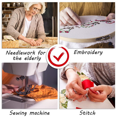 Plastic Threader 50 Pcs Cross Stitch Needles Tool Sewing Machine Machines Embroidered Beaded 1
