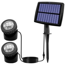 Solar Pond Spotlights, LED Solar Underwater Lights with Dual Waterproof Submarine Landscape Spotlight Lighting A