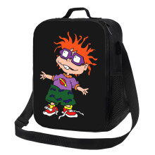 Rugrats-eristetty lounaslaukku, kannettava, uudelleenkäytettävä vetoketjullinen lounasrasia sekä miehille että naisille, työ-, piknik-,