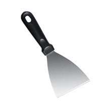 Scríobaire Griddle Cruach Dhosmálta, Uirlis Gríoscáin Barr Cothrom Snasta le haghaidh Teppanyaki BBQ, Taos & Pancóga, Sábháilte sa Mhiasniteoir