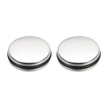2Pcs 35mm Sink Bath Basin Waste Easy Pop-Up Click Clack Plug Push Stainless Steel