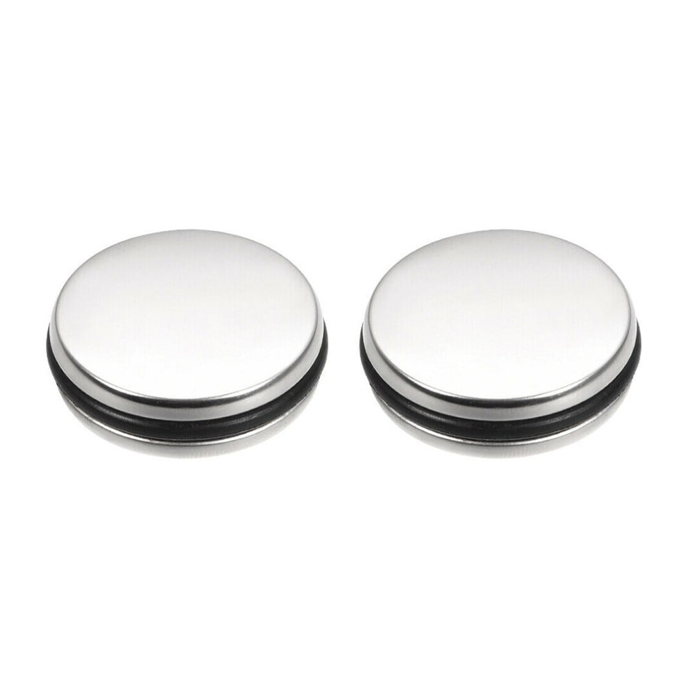 2Pcs 35Mm Sink Bath Basin Waste Easy Pop-Up Click Clack Plug Push Stainless Steel 9395123917870