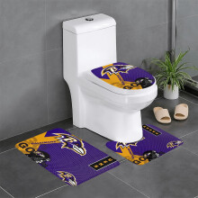 Ravens Team3 τεμάχια χαλιά μπάνιου σετ αντιολισθητικό χαλί μπάνιου 24x16 ίντσες
