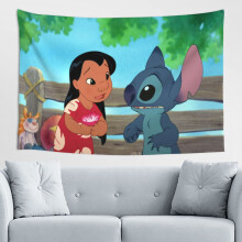 Stitch Wall Gobelin Hjem Vægkunst Dekoration til Drenge, Piger Soveværelse Dekoration Stue 60*40in
