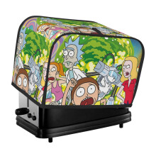 Rick And Morty Toaster Cover 2 Slice, Bread Dust Cover & Fingerprint Protection-Polyester, Kitchen Small Appliance Covers