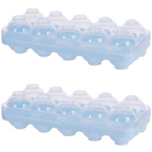 Contenitore per uova, scatola per uova da frigorifero, contenitore portatile per uova, ideale per campeggio e picnic.