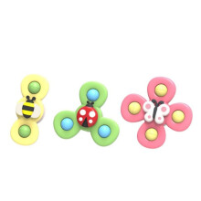 Set van 3 babyspeeltjes met zuignap, fidget spinner, badspeeltje, meerkleurig