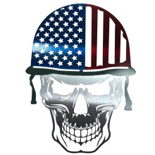 Ruhiku GW Metal Stealie Sign Wall Art Dead - Steal Your Face Art