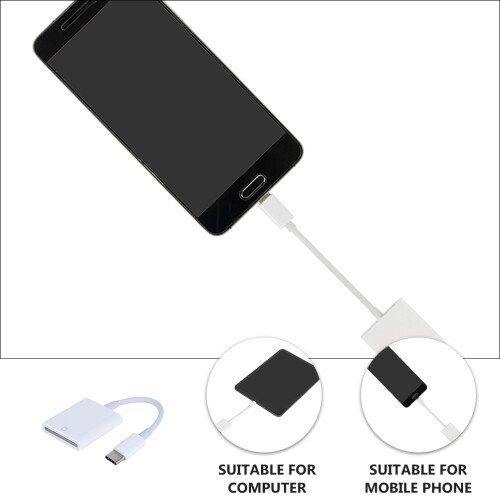 Fonte de alimentação conversora USB-C 3.0 para gravação em celulares, tablets e laptops. 2
