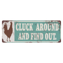 Vintage-Metallschild (15 x 40 cm) – Rustikale Wanddekoration für Männerhöhle, Bar, Laden, passend zum Landhausstil