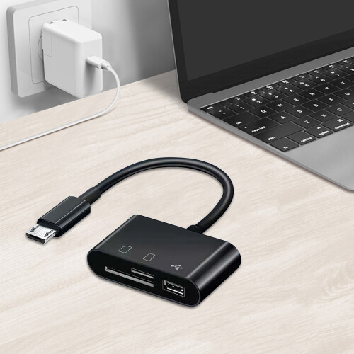 Micro-USB-kaartlezer voor mobiele telefoons en computers, multifunctioneel, OTG2.0.