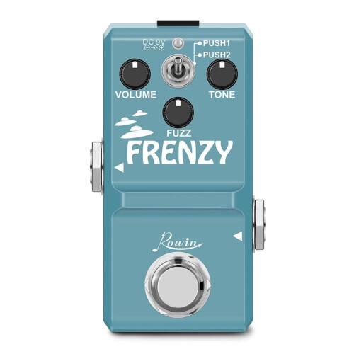 Rowin Ln-322Elgitarrpedal Klassiskt Fuzzton Metallhölje för Basgitarr